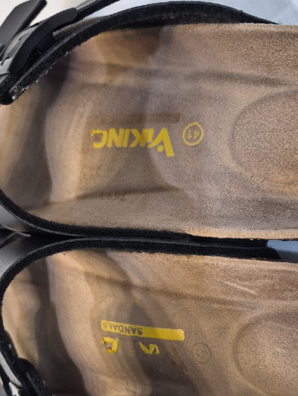 Women's Black Dual-Strap Adjustable Buckle Sandals - Picture 3 of 5